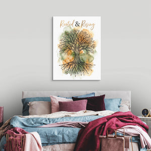 Rooted And Rising โ rooted and rising sq luxury bedroom 1port flush print