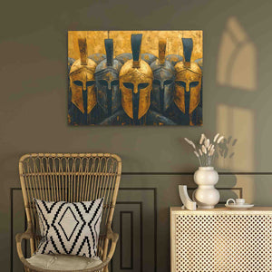 Royal Army - Abstract Wall Art in Black Frame