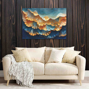 Royal Blue Shells - Luxury Wall Art