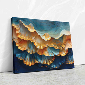 Royal Blue Shells - Luxury Wall Art