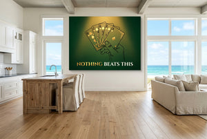 Royal Flush Spades โ royal flush spades living room with ocean view 2 1land flush print