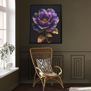Royal Petals - Large Contemporary Canvas Print
