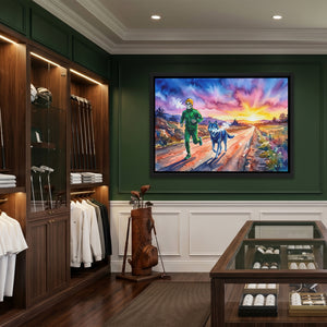 Runner Wolf Sunset — Runner Wolf Sunset Clubhouse Golf Land 99