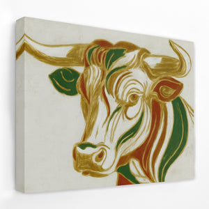 Rust Bull Sketch — Rust Bull Sketch Landscape Side View Mirror Wrap 164