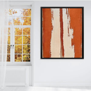 Rustic Impressions - Minimalist Brown Canvas Wall Art