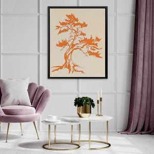 Rustic Tree - Large Minimalist Canvas Print