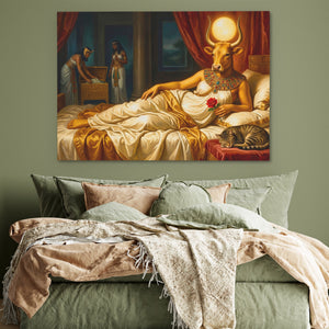 Sacred Bull Repose — Sacred Bull Repose Green Bedroom 163