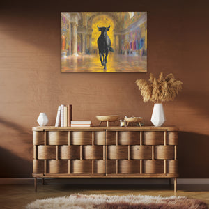 Sacred Bull Temple - Luxury Wall Art