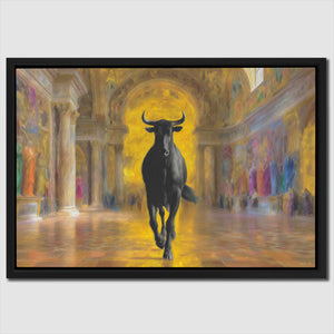 Sacred Bull Temple - Luxury Wall Art