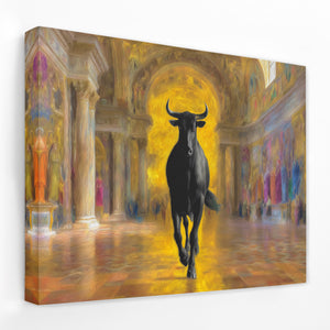 Sacred Bull Temple - Luxury Wall Art