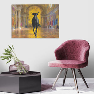 Sacred Bull Temple - Luxury Wall Art