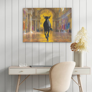 Sacred Bull Temple - Luxury Wall Art