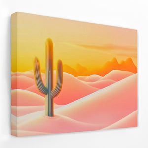 Saguaro at Sundown - Luxury Wall Art