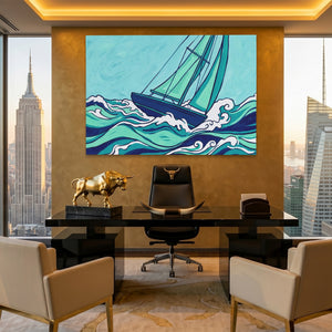 Sailboat Turbulent Seas โ Sailboat Turbulent Seas Pent Bull Land 223