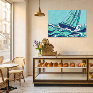 Sailboat Turbulent Seas โ Sailboat Turbulent Seas Corner Bakery Land 90
