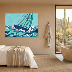 Sailboat Turbulent Seas โ Sailboat Turbulent Seas Desert Home Land 109