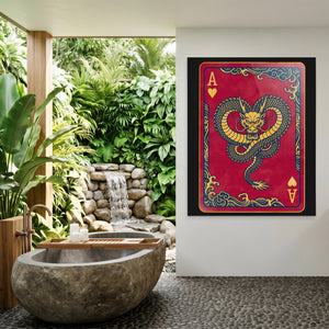 Samurai Ace Hearts Card — Samurai Ace Hearts Card Outdoor Bathroom Port 13