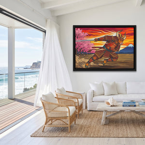 Samurai Bull Charging — Samurai Bull Charging Malibu Beach Land 107