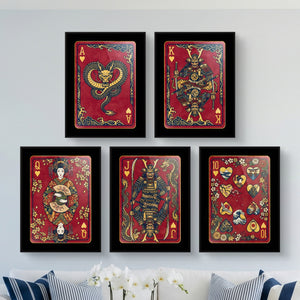 Samurai Hearts Royal Flush framed set in a bright living room