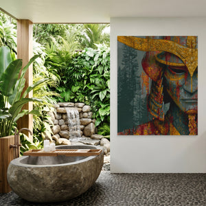 Samurai Helmet Burnt — Samurai Helmet Burnt Outdoor Bathroom Port 126