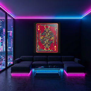 Samurai King Hearts Card — Samurai King Hearts Card Blue Pink Neon Room Port 111