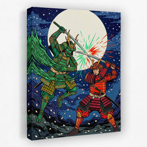 Samurai Lunar Duel — Samurai Lunar Duel Portrait Side View Mirror 208