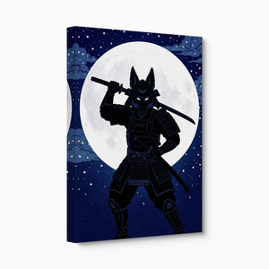 Samurai Lunar Guardian โ samurai lunar guardian angled flush print