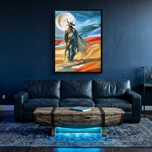 Samurai Moon Rising โ samurai moon rising sq underwater den 1port framed black