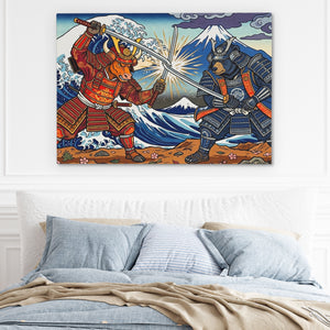 Samurai Mt. Fuji Clash — Samurai Mt. Fuji Clash Light Blue Bed 107