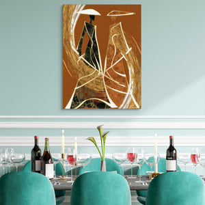 Samurai Standoff Geometric โ samurai standoff geometric sq teal dining room 1port flush print