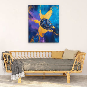 Sapphire Current - Luxury Wall Art