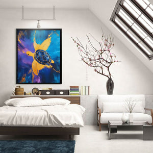 Sapphire Current - Luxury Wall Art