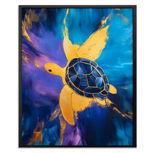 Sapphire Current - Luxury Wall Art