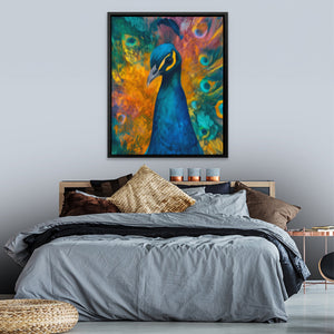 Sapphire Feathered Oracle - Luxury Wall Art
