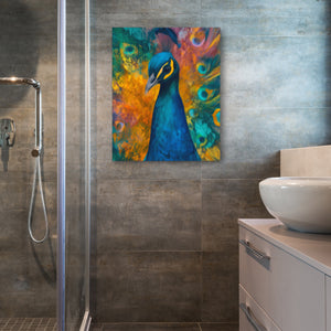 Sapphire Feathered Oracle - Luxury Wall Art