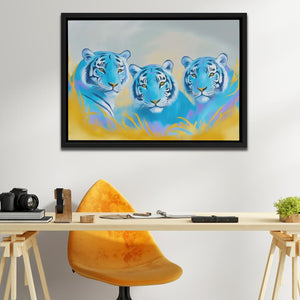 Sapphire Predators - Luxury Wall Art