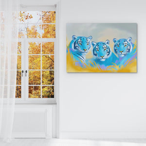 Sapphire Predators - Luxury Wall Art