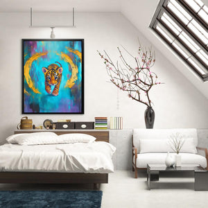 Sapphire Stripes - Luxury Wall Art