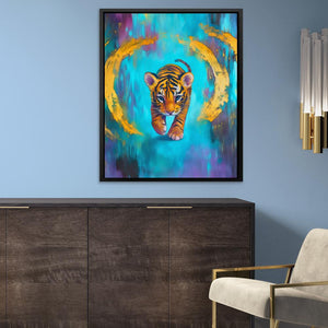 Sapphire Stripes - Luxury Wall Art