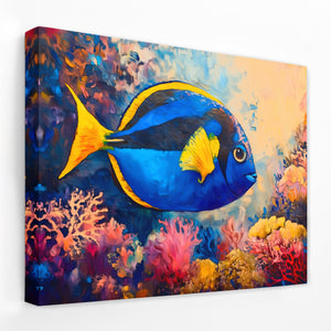 Sapphire Swimmer - Luxury Wall Art