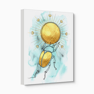 Scarab Golden Sun โ scarab golden sun angled flush print