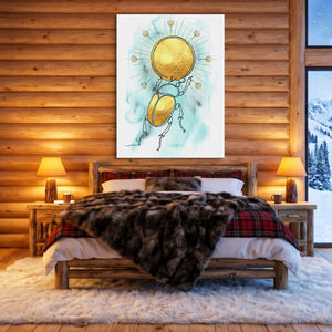 Scarab Golden Sun โ scarab golden sun sq cozy cabin 1port flush print