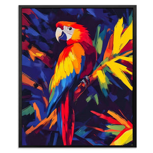 Scarlet Jungle Jewel - Bird Art for Creative Studio