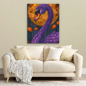 Scarlet Swan - Large Maximalist Canvas Print