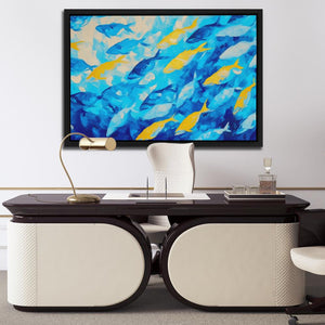 School of Blues - Luxury Wall Art