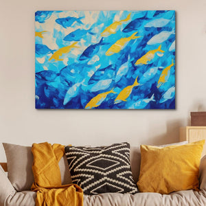 School of Blues - Luxury Wall Art