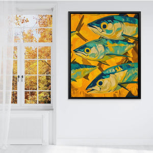 School of Shine - Beach House Art for Bathroom