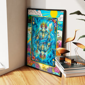 Sea Creature King of Hearts Card — Sea Creature King of Hearts Card New Living Room Wall Apartment Zoom 68