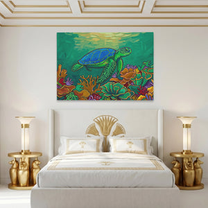 Sea Turtle Coral — Sea Turtle Coral Egyptian Isis Room Land 43