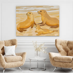 Seal Family - Luxury Wall Art